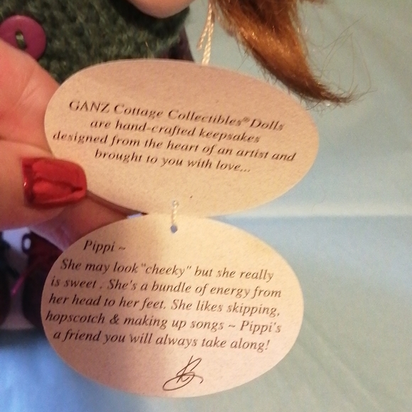 Cottage Collectables authentic Pippi porcelain doll, Pippi Longstocking … - Picture 8 of 9